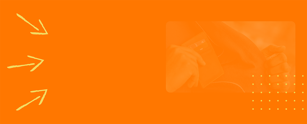 Arrows pointing towards text