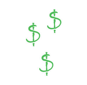 Three dollar symbols